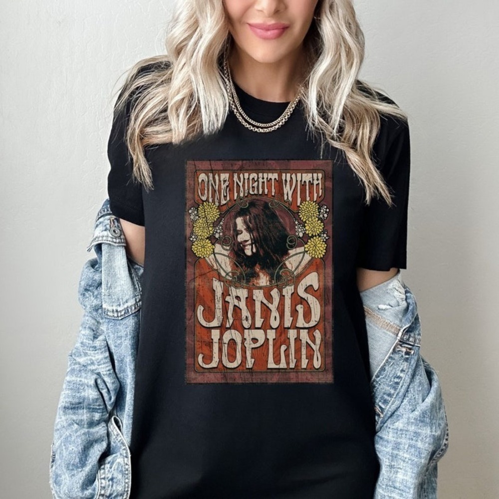 JANIS JOPLIN T-shirt Shirt Tshirt Band Tee